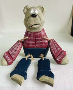 Jouet de dinosaure en bois pour enfants Cadeaux en bois massif Événements Idées cadeaux en bois de Noël Solide - Product Image 3