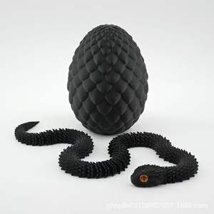 Prix d'usine – Ensemble d'œufs de <span class=keywords><strong>serpent</strong></span> en plastique imprimés en 3D – Jouet lumineux de Pâques pour enfants |   Décoration créative et anti-stress en gros - Product Image 2