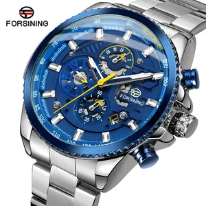 Di lusso 3ATM Water Resistant Vendita Calda FORSINING Automatico Mens Orologi di Moda Su Ordine All'ingrosso relojes hombre