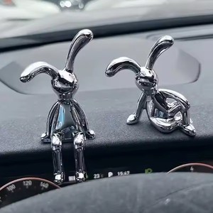 2PC Long-Eared Rabbit Double Statue Cartoon Decoration <strong>Accessories</strong> Living Room <strong>Bedroom</strong> Car Decoration Desktop Decorative Ornamet - Product Image 6