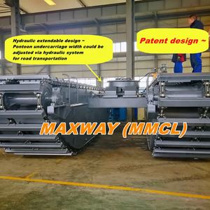 รถขุดสะเทินน้ำสะเทินบก ไฮดรอลิกแบบยืดหดได้ รุ่น MAX300PU-E ยี่ห้อ <span class=keywords><strong>MAXWAY</strong></span> น้ำหนัก 27-35 ตัน แรงลอยตัว 44 ตัน เครื่องยนต์ DOOSAN - Product Image 3