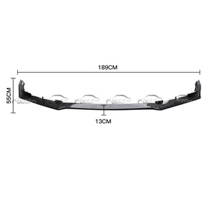 OEM Style Carbon Front Bumper Lip Chin Spoiler Front <b>Splitter</b> New Condition for Honda for Civic 10TH Gen FK8 Type R 2016-2021 - Product Image 1