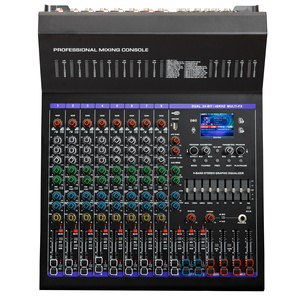 Consola de audio profesional NX de 8/12 canales con pantalla TFT de 2.8 pulgadas, mezclador con MP3, Bluetooth y procesador de efectos de 128 para presentaciones. - Product Image 2