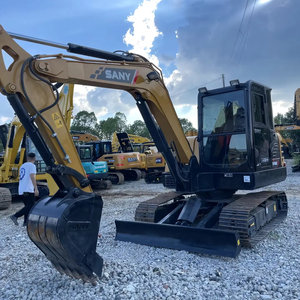 Sany Sy60c Mini pelle hydraulique sur chenilles de 6 tonnes utilisée 95% nouvelle pompe de boîte de vitesses de moteur de haute qualité PLC Original pour rapport vidéo - Product Image 1