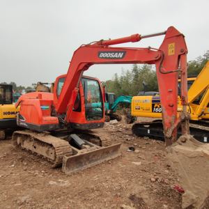 Excavadora sobre orugas Doosan DX 75-9c a la venta en Shanghai, usada con características de buena calidad, componentes principales, motor, bomba de motor - Product Image 4