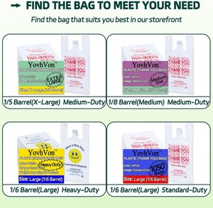 ถุงเสื้อยืด PE ย่อยสลายได้ พิมพ์โลโก้ได้ พร้อมหูหิ้วแบบเสื้อกั๊ก สำหรับใส่ของชำ ผัก และช้อปปิ้งในซูเปอร์มาร์เก็ต - Product Image 2