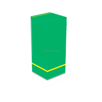 Bouteille ronde en verre NEO vide de 100 ml, bouteilles noires foncées avec boîte et étiquette verte, kit complet