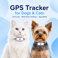 Collar de Rastreo para Mascotas 4G, Carcasa de Silicona y Plástico, Resistente al Agua IP67, Ubicación en Tiempo Real, Alarma Antipérdida, Rastreador GPS para Perros