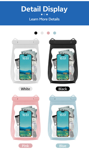 Pochette universelle pour téléphone portable en PVC de grande capacité, étanche, pour la plage, la natation, le bord de mer, sac de rangement pour téléphone - Product Image 6