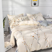 Ensemble de literie de luxe personnalisé à marque privée chinoise pour 2 personnes, ensemble de housse de couette pour 3 personnes, drap de lit