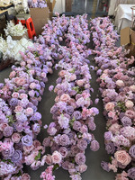 Ifg Bloemist Levert Bloemenrij Loper Paarse Lavendel Voor Bruiloftsfeest Huisdecoratie