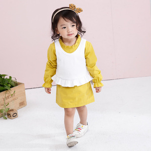 <span class=keywords><strong>Abbigliamento</strong></span> per Bambine, Set <span class=keywords><strong>di</strong></span> Vestiti Boutique in Cotone Tinta Unita, Completi a Due Pezzi per Bambine - Product Image 3