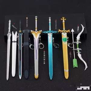 Épée Art en ligne <span class=keywords><strong>Kirito</strong></span> Golden Osmanthus épée Anime modèle d'arme avec fourreau jeu de rôle jouet armes - Product Image 2