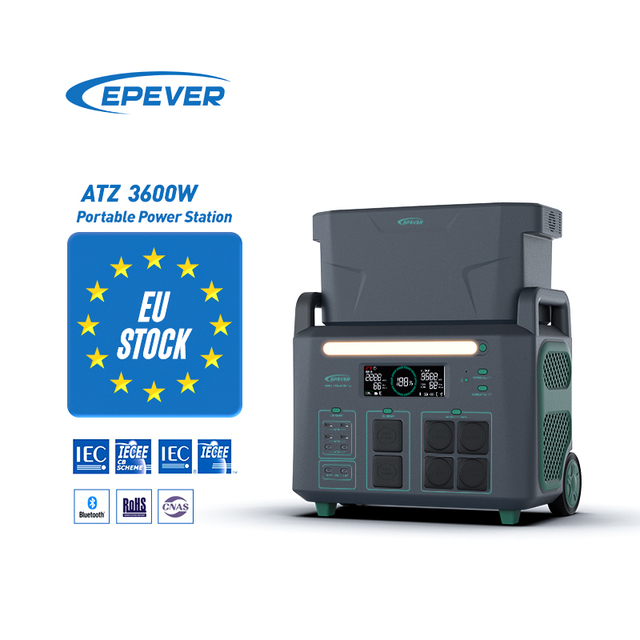 Epever Lithium Battery 3000W 3KW Solar Generator Large Capacity AC DC Emergency Portable Power Station 3600W