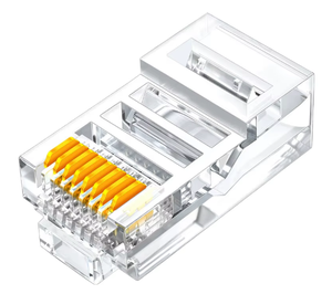 Fabrication OEM/ODM de connecteurs modulaires RJ11 femelles plaqués or de haute qualité, <span class=keywords><strong>Cat6</strong></span> <span class=keywords><strong>Pass</strong></span>, Ethernet Cat5e <span class=keywords><strong>Cat6</strong></span>, 3 fourches transparentes - Product Image 4