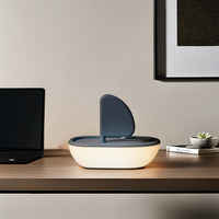 Petite veilleuse à LED Bateau musical Lampe de maison intelligente pour le sommeil des enfants Lumière blanche chaude Alimenté par batterie Matériau ABS Salon
