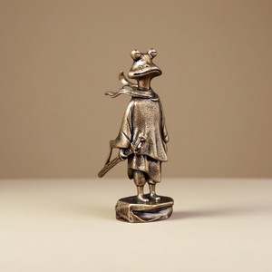 Statue de <span class=keywords><strong>grenouille</strong></span> en laiton, artisanat en cuivre antique, mini ornement de <span class=keywords><strong>grenouille</strong></span> <span class=keywords><strong>debout</strong></span>, décoration métallique pour la maison, le bureau, la table à thé, le jardin, cadeaux - Product Image 4
