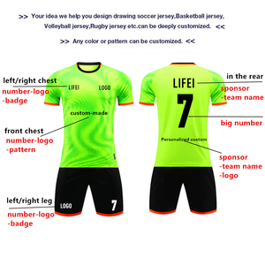 Maglia da <span class=keywords><strong>Calcio</strong></span> Personalizzata in Poliestere con Stampa a Trasferimento Termico, Stile <span class=keywords><strong>Top</strong></span>, Uniforme da Allenamento per Uomo, Estiva, ad Asciugatura Rapida, Traspirante, con Scollo a V - Product Image 2