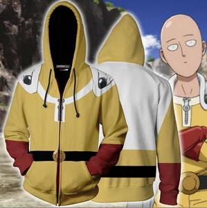 Ecowalson Nuova Felpa con Cappuccio <span class=keywords><strong>Anime</strong></span> <span class=keywords><strong>One</strong></span> <span class=keywords><strong>Punch</strong></span> <span class=keywords><strong>Man</strong></span> Saitama Oppai, Costume Cosplay, Nuova Giacca Harajuku - Product Image 2