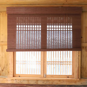 Kualitas tinggi otomatis cordless Blackout tahan air kayu bambu roller tirai untuk jendela - Product Image 3