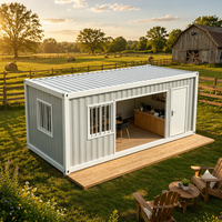 Maison conteneur préfabriquée en kit, bâtiment modulaire pour l'hébergement des travailleurs agricoles, le logement du personnel agricole et les projets ruraux