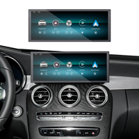 Écran multimédia Foforfor 12,3 pouces 2400*900 pour Mercedes Benz Classe C/GLC/V 2019-2021 OEM LINUX Carplay GPS DSP Autoradio