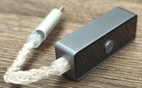Dongle DAC portable en métal avec panneau transparent, câble tressé plaqué argent Type C, interrupteur de gain 3,5 mm, HiFi sans perte, mise à niveau pour les trajets quotidiens