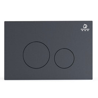 DOLOGI Plaque de rinçage Citerne murale Chrome mat Panneau de bouton poussoir Compatible Geberite Sigma Boutons poussoirs de toilette dissimulés