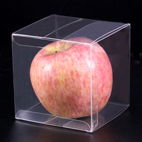 Petite boîte d'emballage transparente pliante de cadeau de Noël de bonbon de faveur de mariage d'animal de compagnie en gros