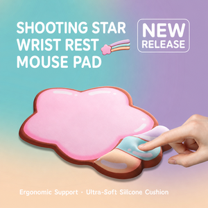 ชุดแผ่นรองข้อมือคีย์บอร์ดและเมาส์แบบ Ergonomic พร้อมฐาน PU กันลื่น สำหรับคอมพิวเตอร์สำนักงาน ออกแบบและโลโก้ตามสั่ง - Product Image 3