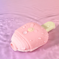 Eiscreme-förmiger Mini-Vibrator für Frauen mit USB-Aufladung und 10 Saugmodi für Klitoris- und Brustwarzen-Stimulation