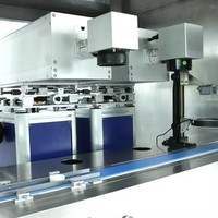 Machine de marquage laser UV double GS1 Digital Link pour bouchons de bouteilles d'eau minérale sans étiquette, traçabilité un article un code
