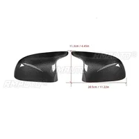 Cubierta de Espejo Retrovisor Lateral de Fibra de Carbono Real para BMW F95 F96 F97 F98 X3M X4M X5M X6M 2019-IN