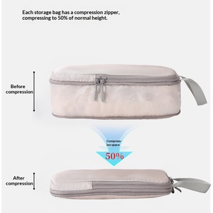 <span class=keywords><strong>Sac</strong></span> de rangement de voyage compressé en huit pièces pour armoire, articles de toilette numériques, cosmétiques, vêtements pour bébé, chaussures, bagages, <span class=keywords><strong>sac</strong></span> de voyage en tissu - Product Image 6