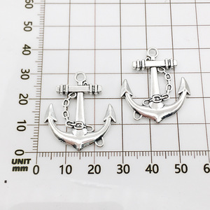 DIY hand gefertigten Schmuck Material Retro alten Silber Schiff Anker kleinen Anhänger 1 Ohrringe Halskette Armband Hersteller - Product Image 6