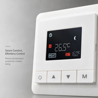 Thermostat intelligent TELIN AC504 pour chauffage par le sol, programmable 7 jours, système hydronique, vanne anti-condensation