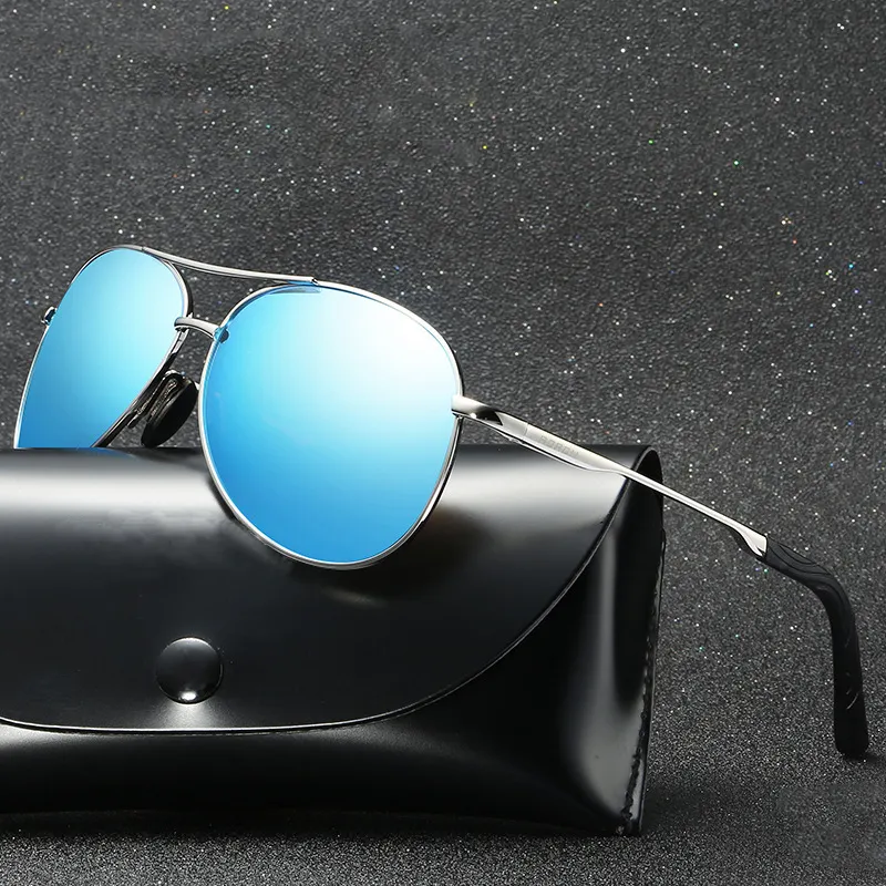 wholesale custom 2021 gafas de sol driving aviation metal shades polarized mens sun glasses sunglasses 2022
