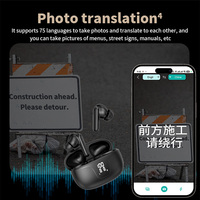 Casque de traduction V19, interprétation simultanée en temps réel, casque de conférence, traduction multilingue, traducteur de voyage