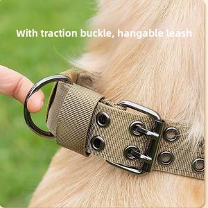 Collares acolchados de diseño sólido para perros de tamaño mediano y grande, incluyendo Golden Retrievers y pastores alemanes, suministros para mascotas - Product Image 4
