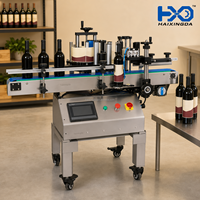 Machine d'étiquetage automatique de table pour bouteilles rondes, à vente directe, pour bocaux de boissons et produits chimiques quotidiens
