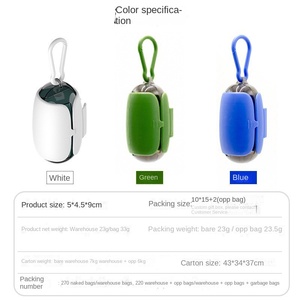 Dispensador de bolsas para recoger inodoro para perros, respetuoso con el medio ambiente, bolsa de basura para mascotas degradable, suministros de limpieza, eliminación de residuos de mascotas - Product Image 3