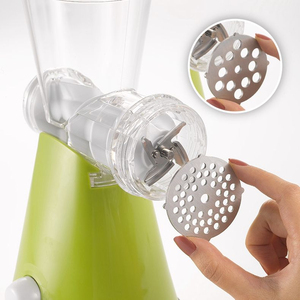 Mini Procesador de Alimentos Eléctrico 3 en 1, Picador de Alimentos Portátil de Plástico con Funciones de Rebanado, Trituración y Molienda - Product Image 1