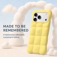 Coque de téléphone en silicone liquide souple antichoc avec logo personnalisé gravé en relief pour iPhone 18 17 Pro – Vente en gros