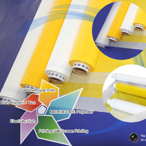 Màn lụa màu vàng trắng 39T 43t 48T 54T 59t 62t 77T 80t 90t <span class=keywords><strong>100t</strong></span> 120T polyester bolting vải silkscreen in lưới - Product Image 5