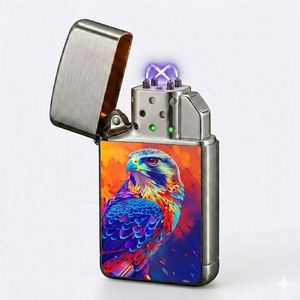Falcon X Rechargeable 950mAh Type-C <b>Windproof</b> Flameless Plasma Ignition Electric <b>Lighter</b> for Outdoor and Cigarette Use - Product Image 2