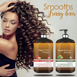 CGBOOM <span class=keywords><strong>Shampoo</strong></span> e Balsamo Biologico Naturale Anticaduta con Aceto di Sidro, Avocado e Cocco <span class=keywords><strong>per</strong></span> la Crescita dei Capelli - Product Image 2