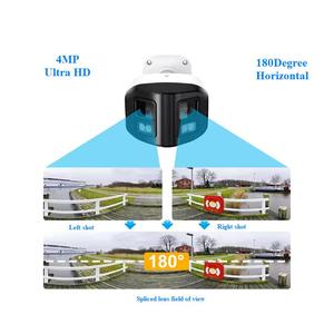 180 độ PoE wifi ngoài trời không thấm nước CCTV 4MP ống kính kép hai chiều âm thanh CMOS cảm biến thẻ SD lưu trữ dữ liệu Bullet <span class=keywords><strong>IP</strong></span> <span class=keywords><strong>Camera</strong></span> - Product Image 5