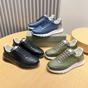 Chaussures décontractées pour hommes en cuir véritable de qualité supérieure, respirantes et confortables, baskets multifonctionnelles basses pour l'extérieur - Product Image 1