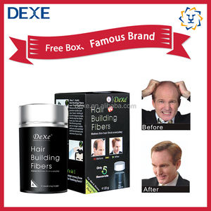 DEXE 2 pièces ensemble pompe de pulvérisation de poudre de Fiber de cheveux entièrement kératine épaississement fibres de construction de cheveux applicateur trousse à outils de perfectionnement des cheveux OEM - Product Image 5