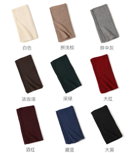 OEM 50%Yakwool 50%<b>Wool</b> <b>Scarf</b> Custom Color Rib Knit Detail Private Label Shawl Soft Warm Knitted Neck Wrap For Winter Daily Wear - Product Image 2